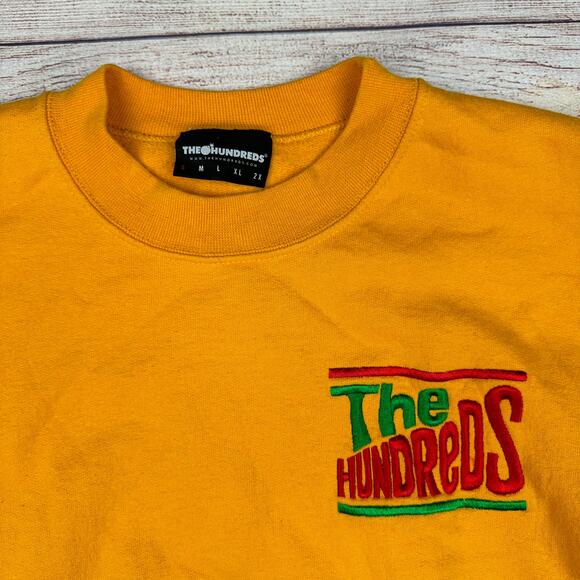 The Hundreds X Champion Yellow Crewneck Sweatshirt - Picture 6 of 6
